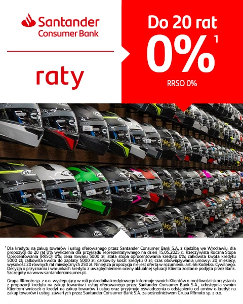 Raty 0% w RRmoto - Santander