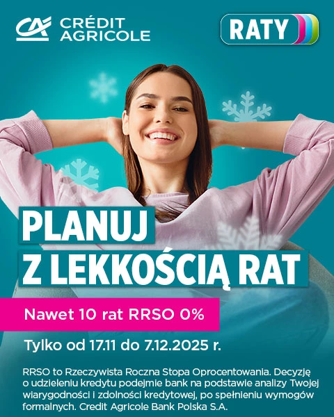 RATY CREDIT AGRICOLE NAWET 10 RAT RRSO 0%